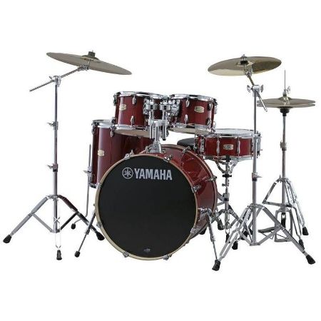 YAMAHA SET BOBNOV STAGE CUSTOM BIRCH SBP0F5CR CRANBERRY RED+HW680