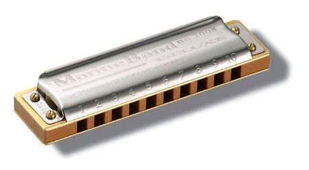 Slika HOHNER USTNA HARMONIKA MARINE BAND DE LUXE D M200503