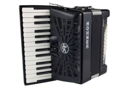 HOHNER HARMONIKA BRAVO II 48 ČRNA SILENT KEY