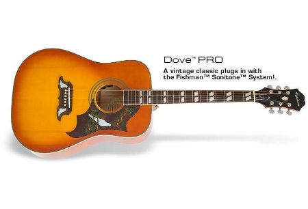 Slika EPIPHONE ELEKTRO AKUSTIČNA KITARA DOVE Studio VB