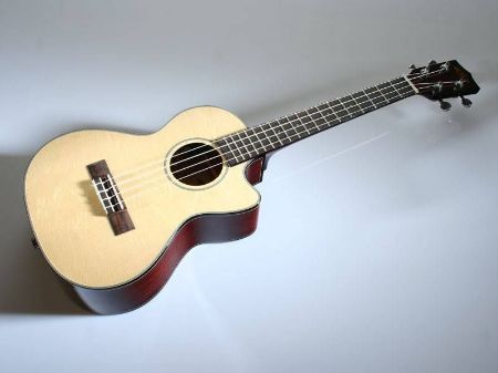 KALA TENOR UKULELE KA-STE-C solid spruce top, cut-away, pickup incl.gigbag