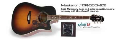 Slika EPIPHONE ELEKTRO AKUSTIČNA KITARA MASTERBILT DR-500MCE VS