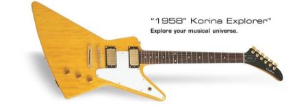 Slika EPIPHONE EL.KITARA EXPLORER 1958 KORINA