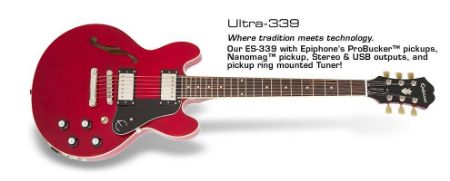 Slika EPIPHONE ELEKTRIČNA KITARA ES-339 ULTRA CH