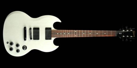 Slika GIBSON ELEKTRIČNA KITARA SG SGJ RUBBED WHITE SATIN 