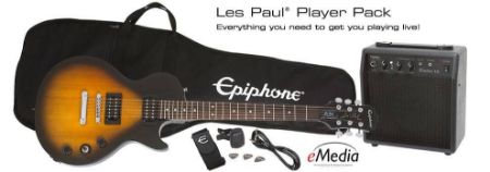 EPIPHONE ELEKTRIČNA KITARA LES PAUL GUITAR PLAYER PACK VS