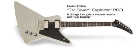 Slika EPIPHONE ELEKTRIČNA KITARA EXPLORER Ltd.Ed Pro TV Silver