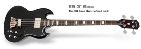 EPIPHONE BAS KITARA EB3 EBONY