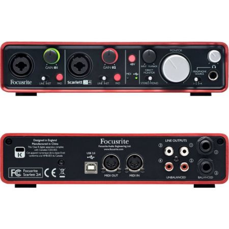 FOCUSRITE SCARLETT 2i4 MKII | USB AUDIO