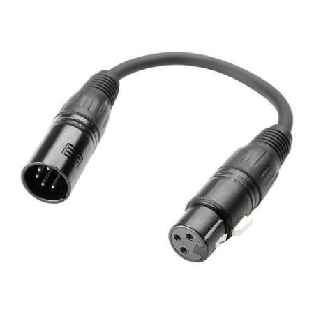 DMX Adapter Adam Hall K3DGF0020, XLR moški 5-polni <-> XLR ženski 3-polni