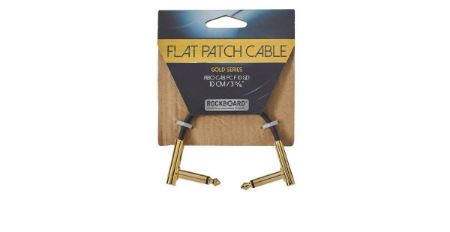 RockBoard Flat Patch Cable, Gold - 10 cm