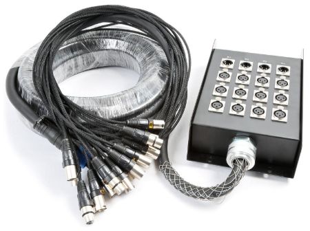 Connex Stage Snake 12-in 4-out XLR 30 metres