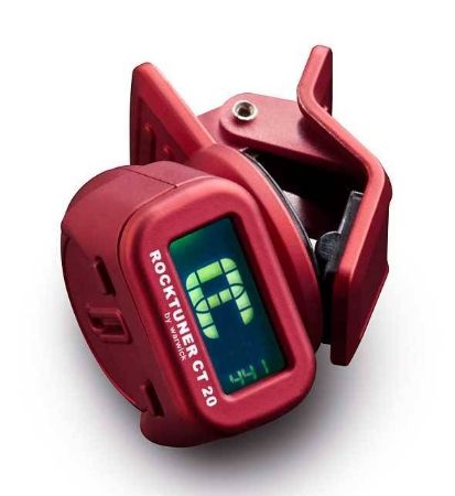 Slika Rocktuner RT CT 20 BLK Auto-Chromatic Clip-On Tuner rdeč