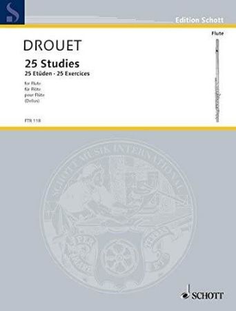 DROUET L.:25 ETUDEN/EXERCICES FOR FLUTE