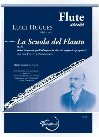 HUGUES:LA SCUOLA DEL FLAUTO OP.51 VOL.1 PER DUE FLAUTI