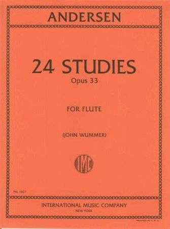 ANDERSEN:24 STUDIES FOR FLUTE OP.33