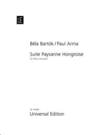 Slika BARTOK/ARMA:SUITE PAYSANNE HONGROISE FLOTE UND KLAVIER