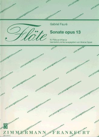 FAURE:SONATE OP.13 FLOTE UND KLAVIER