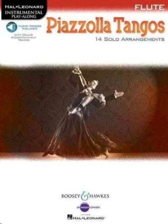 PIAZZOLLA:TANGOS 14 SOLO FLUTE +AUDIO ACC.