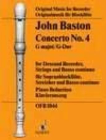 BASTON:COCNERTO NO.4 G-DUR SBF