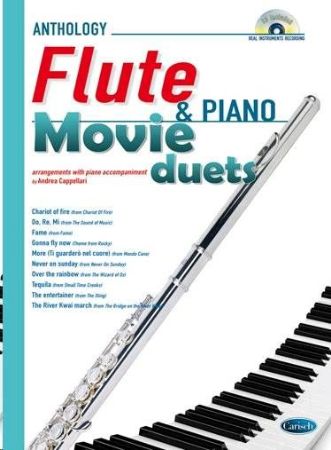 ANTHOLOGY FLUTE & PIANO MOVIE DUETS +CD