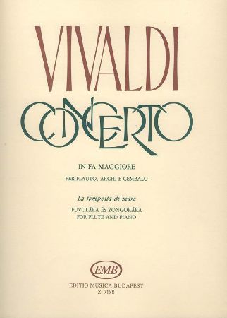 Slika VIVALDI:CONCERTO IN FA RV433 LA TEMPESTA DI MARE FLUTE AND PIANO