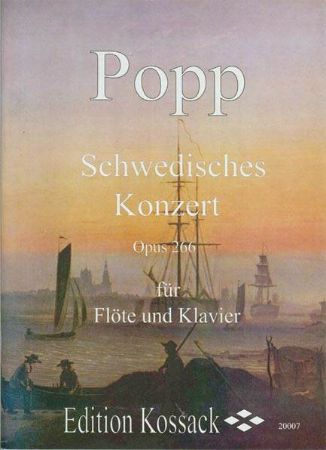 Slika POPP:SCHWEDISCHES KONZERT OP.266 FLUTE AND PIANO