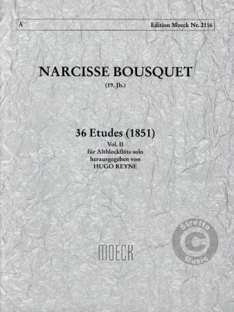 BOUSQUET:36 ETUDES (1851) ALTBLOCKFLOTE VOL.2