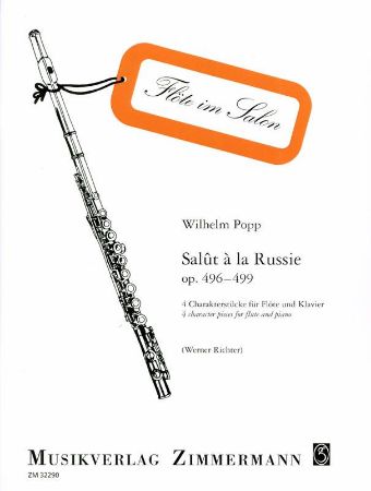 Slika POPP:SALUT A LA RUSSIE OP. 496-499 FLUTE AND PIANO