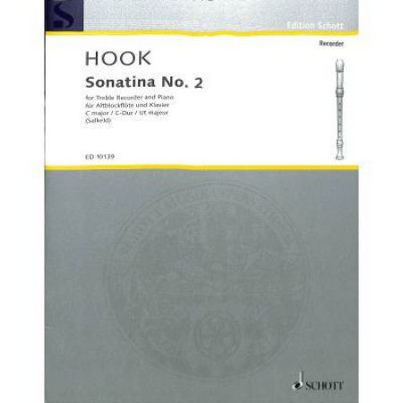 Slika HOOK:SONATINA NO.2 C-DUR ALTBLOCKFLOTE UND KLAVIER