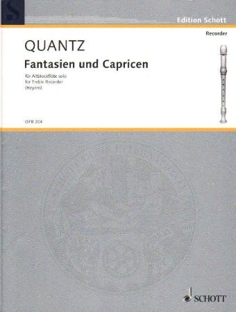 Slika QUANTZ:FANTASIEN UND CAPRICEN FOR ALTBLOCKFLOTE SOLO