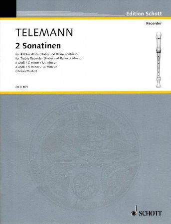 TELEMANN:2 SONATINEN C-MOLL,A-MOLL ALTBLOCKFLOTE