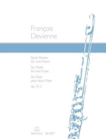 Slika DEVIENNE:SIX DUETS FOR TWO FLUTES OP.75,2