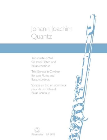 QUANTZ:TRIO SONATA C-MOLL FOR TWO FLUTES AND BASSO CONTINUO