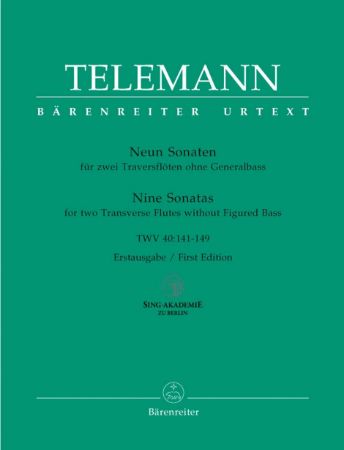 Slika TELEMANN:NINE SONATAS TWV:40:141-149 FOR 2 FLUTES