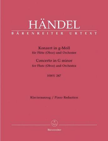 HANDEL:CONCERTO IN G MINOR FOR FLUTE AND PIANO