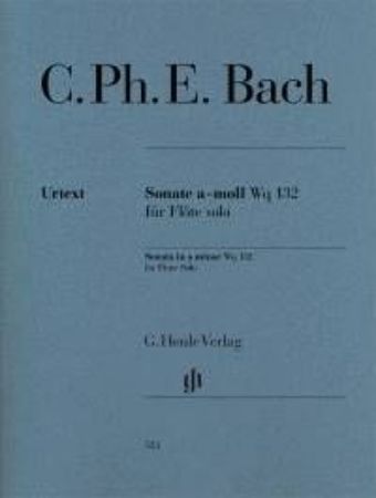 BACH C.PH.E.:SONATA IN A MINOR FOR FLUTE SOLO