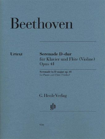 Slika BEETHOVEN:SERENADE D-DUR OP.41 FOR PIANO AND FLUTE(VIOLINE)