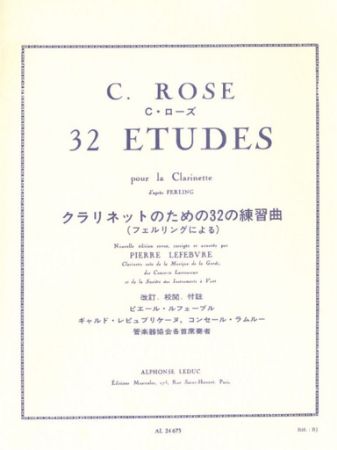 Slika ROSE:32 ETUDES CLARINET