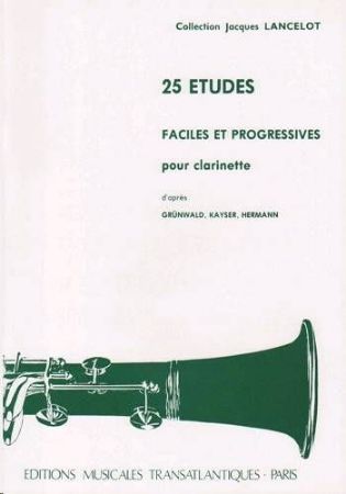 Slika LANCELOT:25 ETUDES FACILES ET PROGRESSIVES