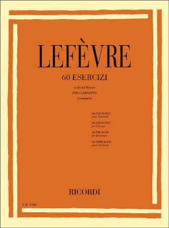 Slika LEFEVRE:60 EXERCISES FOR CLARINET