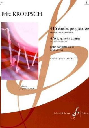 Slika KROEPSCH/LANCELOT:416 ETUDES PROGRESSIVES VOL.3