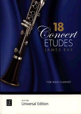 Slika RAE:18 CONCERT ETUDES FOR SOLO CLARINET