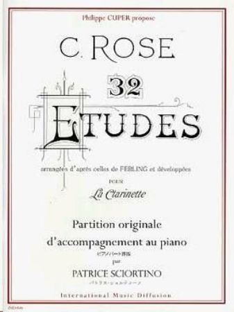 Slika ROSE:32 ETUDES D'APRES FERLING CLARINET AND PIANO