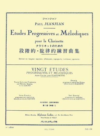 Slika JEANJEAN:20 ETUDES PROGRESIVES ET MELODIQUES VOL.1