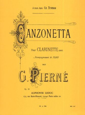 PIERNE:CANZONETTA