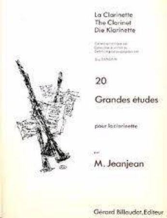 JEANJEAN:20 GRANDES ETUDES CLARINETTE