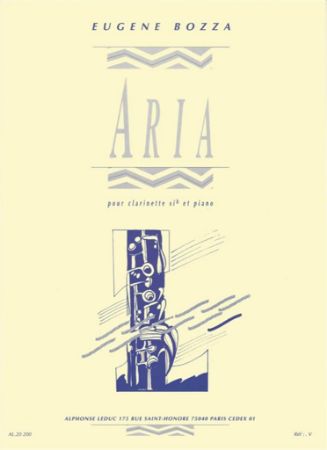 Slika BOZZA:ARIA,CLARINETTE + PIANO