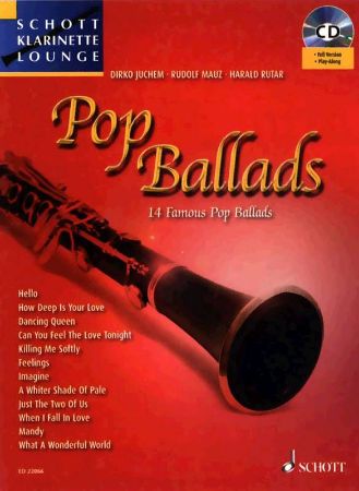 MAUZ:POP BALLADS PLAYALONG CLARINET+CD