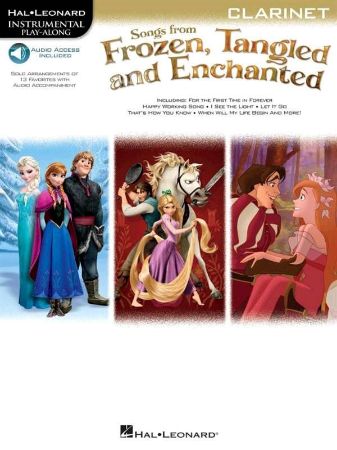 SONGS FROM FROZEN,TANGLED AND ENCHANTED PLAYALONG CLARINET +CD